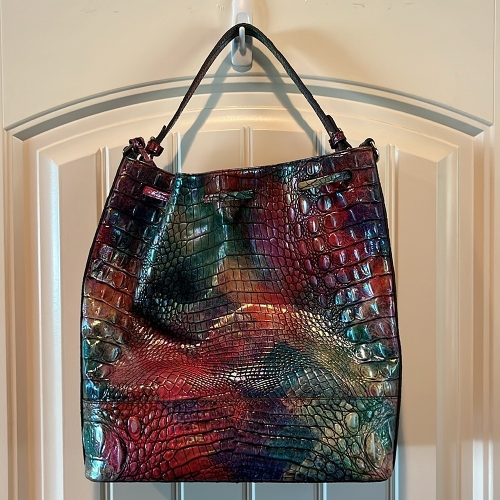 Stunning Melbourne Collection Argyle Marlowe Shoulder Bucket Bag *no strap - Picture 8 of 15